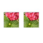 Pink Geranium - Ruth E Anderson -  Cufflinks (Square)
