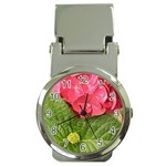 Pink Geranium - Ruth E Anderson -  Money Clip Watch