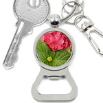 Pink Geranium - Ruth E Anderson -  Bottle Opener Key Chain