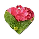 Pink Geranium - Ruth E Anderson -  Dog Tag Heart (One Side)