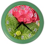 Pink Geranium - Ruth E Anderson -  Color Wall Clock