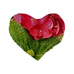 Pink Geranium - Ruth E Anderson -  16  Premium Heart Shape Cushion 