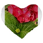 Pink Geranium - Ruth E Anderson -  19  Premium Heart Shape Cushion