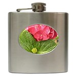 Pink Geranium - Ruth E Anderson -  Hip Flask (6 oz)