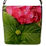 Pink Geranium - Ruth E Anderson -  Flap closure messenger bag (Small)