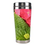 Pink Geranium - Ruth E Anderson -  Stainless Steel Travel Tumbler