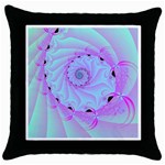 fractal18coaster Throw Pillow Case (Black)