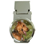 Use Your Dog Photo Airedale Terrier Money Clip Watch