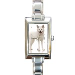 Use Your Dog Photo Akita Rectangular Italian Charm Watch