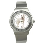 Use Your Dog Photo Akita Stainless Steel Watch
