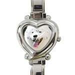 Use Your Photo American Eskimo Dog Heart Italian Charm Watch