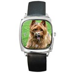 Use Your Dog Photo Australian Terrier Square Metal Watch