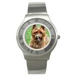 Use Your Dog Photo Australian Terrier Stainless Steel Watch