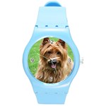 Use Your Dog Photo Australian Terrier Round Plastic Sport Watch Medium
