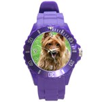 Use Your Dog Photo Australian Terrier Round Plastic Sport Watch Large