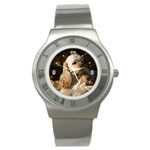 Use Your Dog Photo Cocker Spaniel Stainless Steel Watch