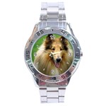 Use Your Dog Photo Collie Stainless Steel Analogue Men’s Watch