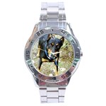 Use Your Dog Photo Doberman Stainless Steel Analogue Men’s Watch