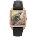 Use Your Dog Photo Komondor Rose Gold Leather Watch 