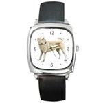 Use Your Dog Photo Labrador Square Metal Watch