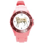 Use Your Dog Photo Labrador Round Plastic Sport Watch Large