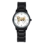 Use Your Dog Photo Labrador Men s Stainless Steel Round Dial Analog Watch