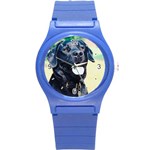 Use Your Dog Photo Labrador Round Plastic Sport Watch Small