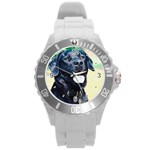 Use Your Dog Photo Labrador Round Plastic Sport Watch Large