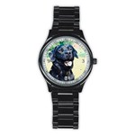 Use Your Dog Photo Labrador Men s Stainless Steel Round Dial Analog Watch