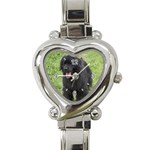 Use Your Dog Photo Newfoundland Heart Italian Charm Watch