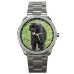 Use Your Dog Photo Newfoundland Sport Metal Watch