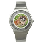 Use Your Dog Photo Pekingese Stainless Steel Watch