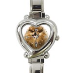 Use Your Dog Photo Pomeranian Heart Italian Charm Watch