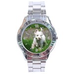 Use Your Dog Photo Westie Stainless Steel Analogue Men’s Watch