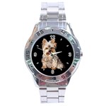 Use Your Dog Photo Yorkie Stainless Steel Analogue Men’s Watch