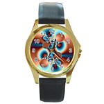 FF248 Round Gold Metal Watch