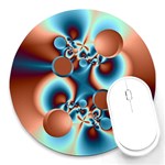 fractal14coaster Round Mousepad