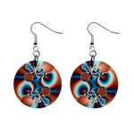 fractal14coaster 1  Button Earrings