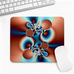 fractal14coaster Large Mousepad