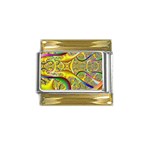 FF261 Gold Trim Italian Charm (9mm)