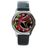 AM - Cheeky pony Round Metal Watch