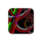 AM - Cheeky pony Rubber Square Coaster (4 pack)