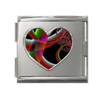 AM - Cheeky pony Mega Link Heart Italian Charm (18mm)