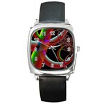 AM - Cheeky pony Square Metal Watch