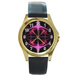 FF249 Round Gold Metal Watch