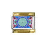AM - Cheeky pony Gold Trim Italian Charm (9mm)