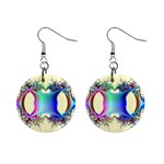 FF246 1  Button Earrings