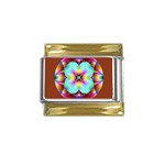 FF251 Gold Trim Italian Charm (9mm)