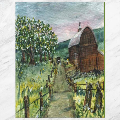 Amish Apple Blossoms 11.86 x15.41  Canvas - 1