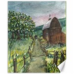 Amish Apple Blossoms -AveHurley ArtRevu.com- Canvas 11  x 14 